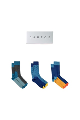 Erkek Abrera 3'lü Soket Çorap Renkli