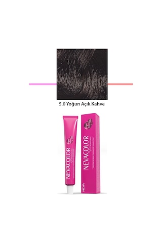 Premium 5.0 Yoğun Açık Kahve - Kalıcı Krem Saç Boyası 50 G Tüp