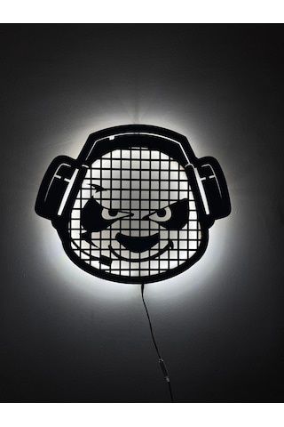 Led Işıklı Gamer Panda Tablosu
