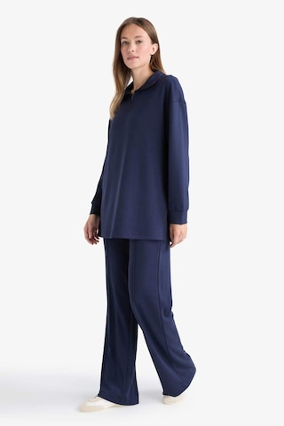 Defacto Regular Fit Fermuarlı Yaka Uzun Kollu Tunik F5771ax25aunv31 Lacivert