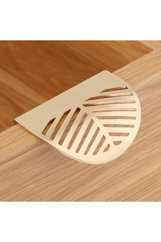 Altın Dolap Kulpu 4 Adet. Yaprak Kulp Şekli Altın Pirinç Mobilya Kulpları Bakır Mutfak Kapı Çekmecesi Kulpları 6mm, Kapı Kalınlığı 20mm