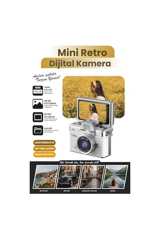 Teknoloji Gelsin Mini 1080P Ekranlı Dijital Anahtarlık Vlog Kamerası