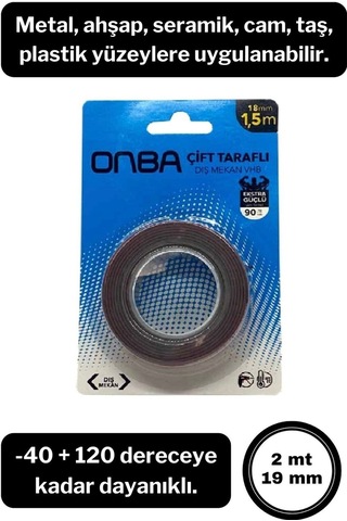 90 Kg Çift Taraflı Ekstra Güçlü Çok Amaçlı Tamir Silikon Bant Dış Mekan Montaj Bandı 18 Mm X 1,5 Mt