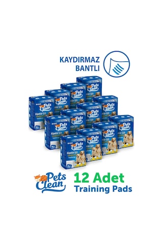 Pets Clean Eğitim Çiş Pedi 10lu 60 90cm 12'li Paket