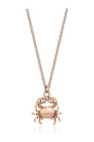 Reis Kuyumculuk T1817 The Crab Pembe Altın Kolye