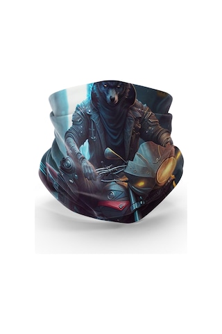 Bebo Store Extreme Spor Motor Ve Bisiklet Kullananlara Özel Desenli Buf Boyunluk Bandana Balaklava - 12032024-4