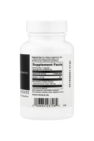 Davinci Laboratories, Glucosamine Sulfate, 500 Mg, 60 Capsules