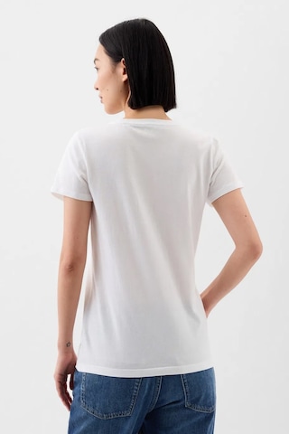 Gap V-ss Logo Classic Kadın Tişört Beyaz