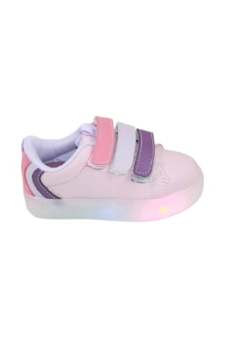 Cool Kız Kids Sneaker Esnek Rahat Kalıp Çocuk Spor Ayakkabı Tam Kalıp Ortopedik Günlük Ayakkabı Mami Pembe Pudra - Pembe