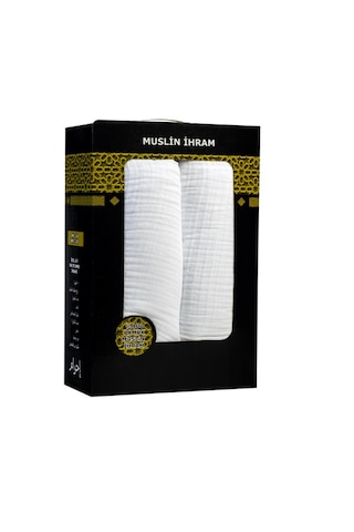 Gündüz Ihram Muslin Yetişkin Ihram Kutulu Doğal
