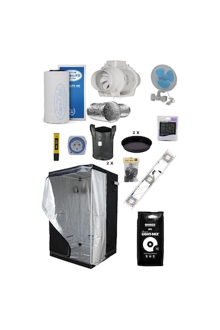 60x60x160 Bitki Yetiştirme Kabin Seti Eco