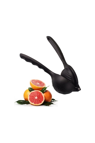 Döküm Limon Sıkacağı Limon Presi Büyük Boy 24 Cm, Siyah Metal Limon Sıkacağı, Döküm Narenciye Sıkacağı Döküm Limon Sıkıcı Çok Renkli
