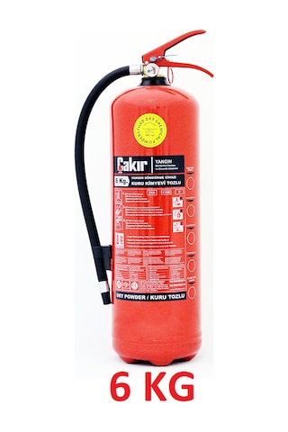 Çakır 6 Kg Yangın Söndürme Tüpü - Kuru Kimyevi Tozlu Abc