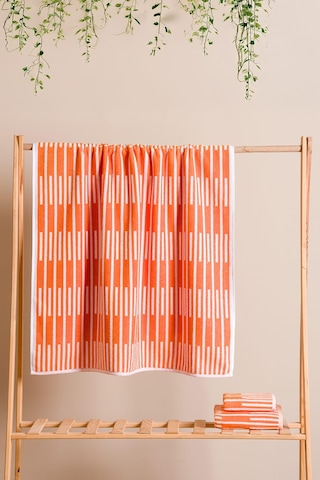 Piano %100 Pamuk Jakarlı Mutfak Ve El Havlusu 30x50 Cm Oranj