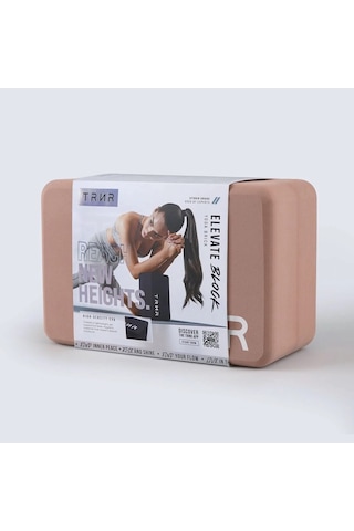 Trnr Elevate Hafif Yüksek Yoğunluklu Eva Yoga Bloğu, 3 Ayarlı, Kaymaz, Dayanıklı Pilates Pembe