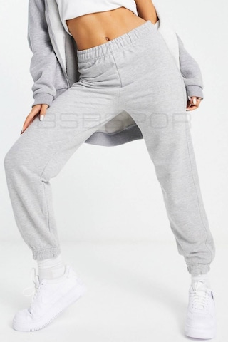 Kadın Gri Oversize Eşofman Altı Jogger Gri