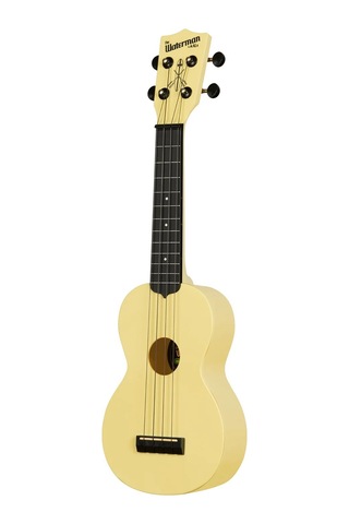 Kala Waterman Recycled Soprano Ukulele Starlight Yellow - Glow In The Dark