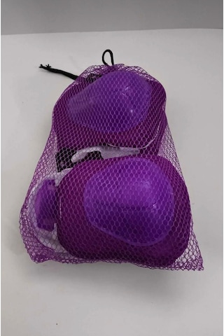 Çocuk Koruyucu Set Dizlik Dirseklik Bileklik 6 Parça Paten Scooter Bisiklet Kaykay Koruyucu Mor Renk Mor