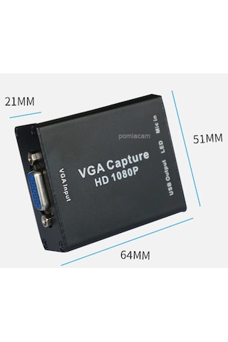 Usb Vga Hd Vıdeo Capture Kart 4640P 4K Xbox Ps4 Çevirici Aktarıcı