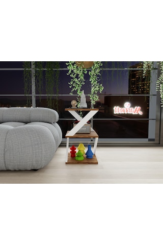 Bubon Yan Sehpa Amalfi Beyaz