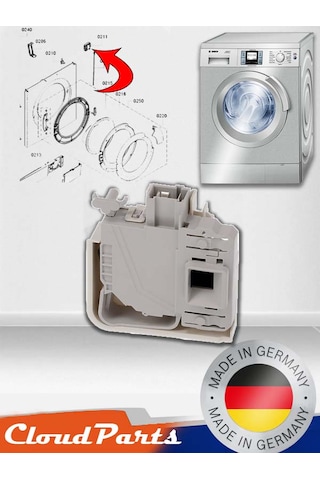 Bosch Uyumlu / Siemens Profilo Çamaşır Makineleri İle  Elektriksel Kapak Kilidi