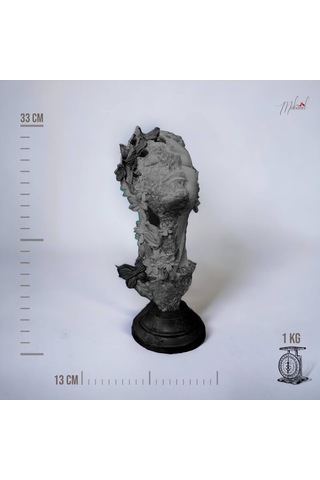 Kelebek Kız Heykeli Figürü -masa Dekorasyonu İçin Şık Bir El