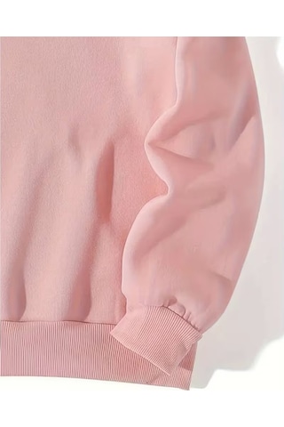 Nevermind Sevgili Çift Kombin Hoodie 2 Li Set Unisex Oversize Kapüşonlu Hoo Pembe