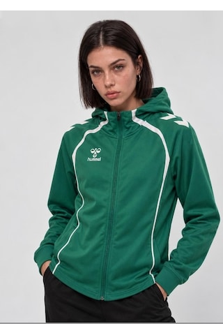 Hummel Target Zip Hoodie Yeşil