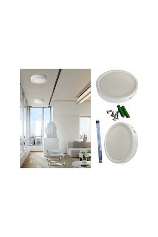 18 Watt Sıva Üstü Silindir Led Panel Armatür Ct-5233 6400 K Beyaz Işık Diğer