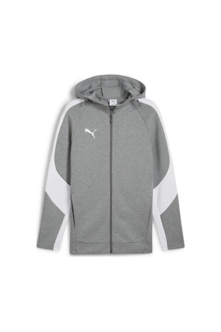 Puma Team Evostripe Hooded Erkek Futbol Kamp Ceketi 65994733 Gri Gri