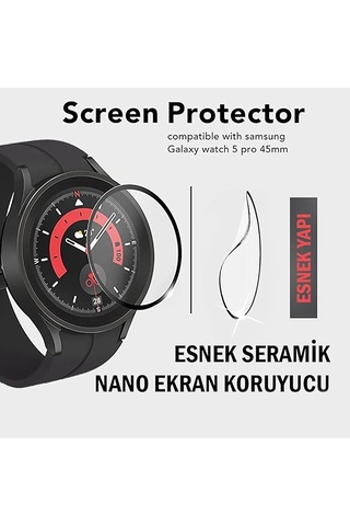 Samsung Uyumlu Galaxy Watch 6 43mm 3d Pmma Polymer Nano Ekran Koruyucu