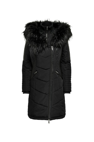 Only Kapüşonlu Siyah Kadın Kaban 15295396 001