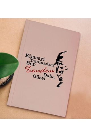 Bk Gift Kimseyi Tanımadım Ben Atatürk Temalı Pembe Sert Kapaklı Defter Ve Middle Kupa Seti-3, Arkadaşa Hediye, Yeni İş Hediyesi, Doğum Günü Hediyesi