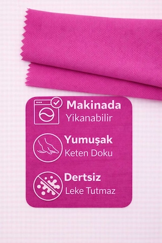 Perdeyap1980 Açık Mürdüm Ada Fon Perde Tek Kanat 1/3 Sık Pile Açık Mürdüm