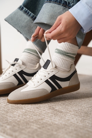 Daxtors Garantili Carina Günlük Ortopedik Kadın Sneaker Spor Ayakkabı Beyaz