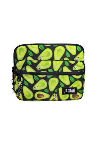 Jacbag Açık Yeşil Avokado Üç Cepli Tablet Telefon Not Defteri El Çantası - Kız Çocuk/kadın Tablet Kılıfı