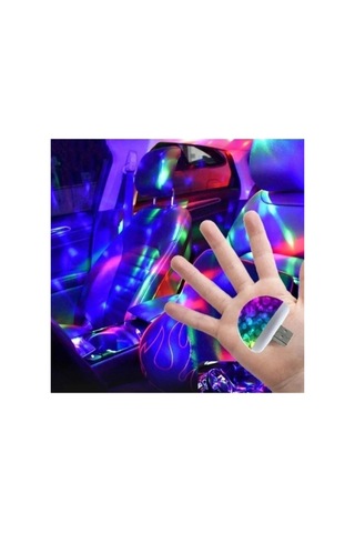 Müziğe Ve Sese Duyarlı Usb Girişli Araç Içi - Mini Disko Topu Parti Diğer