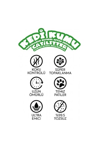 Happy Topaklanan Bentonit Natural Kedi Kumu 5 L