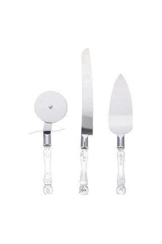 3 Parça Servis Seti Pasta Bıçağı Sofra Sunumu Çeyiz Ürünü Diğer