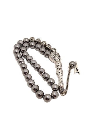 Han Ticarethane İsme Özel Gümüş Hematit Taşlı Tesbih Soru&cevap Kısmından Yazılmasını İstediğiniz İsmi Belirtiniz