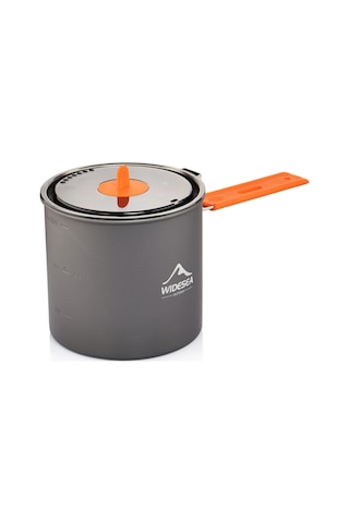 Ranyeek Taşra Kamp Tenceresı - Isı Toplayıcı Alüminyum Folding Kastrı - Hiking Piknik Outdoor Çadır Malzemesi Gri