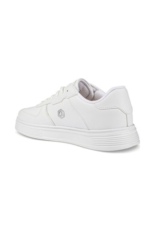 Crosberg 408-26 Cilt Deri Anatomik Taban Erkek Sneaker Beyaz