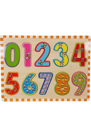 5215 -wooden Puzzle Numbers 10 Parça