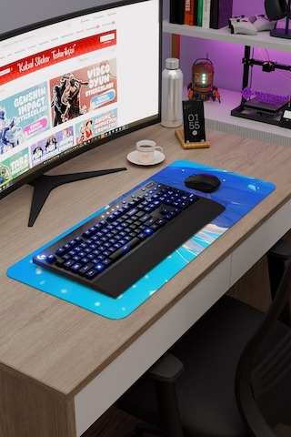 Re Zero Kaymaz Dikişli Kauçuk Oyuncu Mousepad V1 - 70x30 Xl Gaming Mouse Pad Fare Altlığı