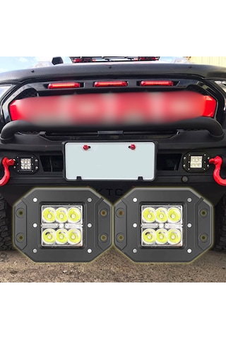 Off Road Led Çalışma Ve Tampon Sis Lambası 2 Adet 12-24v Traktör