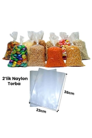 2'lik Naylon Torba 23 X 36 Cm 1 Kg Buzdolabı Poşeti