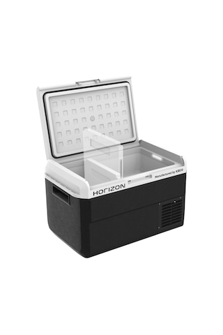 Horızon Mcd50d, Manufactured By Iceco, 50 Lt 12/24v Dc Çift Bölmeli, Bağımsız Sıcaklık Kontrollü, Kompresörlü Oto Buzdolabı