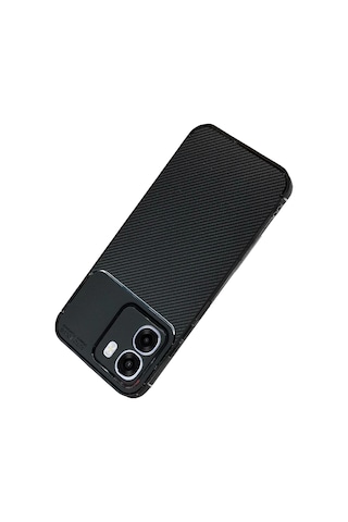 Newface - 20 - Oppo Oppo A6t 5g Auto Focus Karbon Kapak - Spt-gld - - Siyah