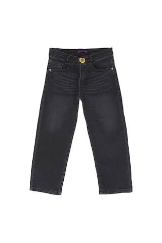 Modanino Erkek Çocuk Esnek Belli Likralı Geniş Kesim Jean Pantolon 13-17 Yaş 12367 Siyah