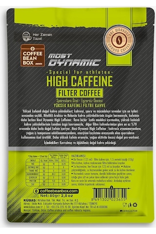 Altın Telve Most Dynamic Hıgh Kaffeine Filtre Kahve 80 G
